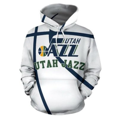 NBA Utah Jazz White Pullover Hoodie