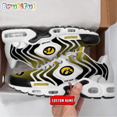 NCAA Iowa Hawkeyes Logo Football Team Design Air Max Plus Shoes