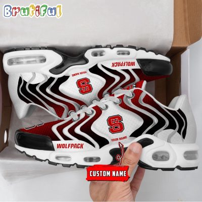NCAA NC State Wolfpack Logo Football Team Design Air Max Plus Shoes