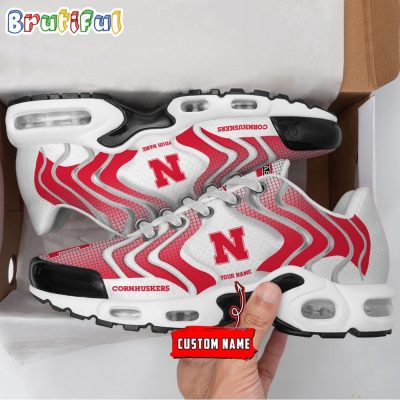 NCAA Nebraska Cornhuskers Logo Football Team Design Air Max Plus Shoes