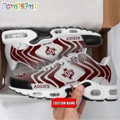 NCAA Texas A&ampM Aggies Logo Football Team Design Air Max Plus Shoes