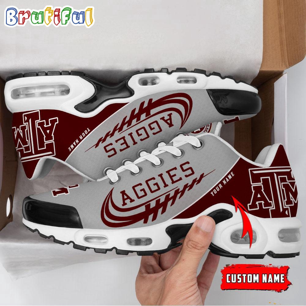 NCAA Texas A&M Aggies Sport Team Custom Air Max Plus Shoes NCAA Texas A&M Aggies Sport Team Custom Air Max Plus Shoes