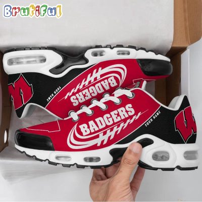 NCAA Wisconsin Badgers Sport Team Custom Air Max Plus Shoes
