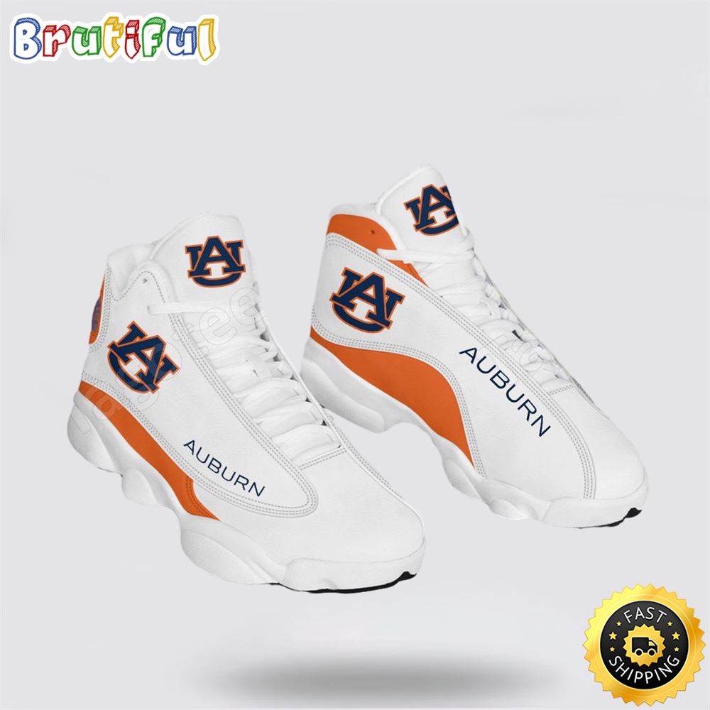 NCAA Auburn Air Jordan 13 Printed Logo JD 13 NCAA Auburn Air Jordan 13 Printed Logo JD 13