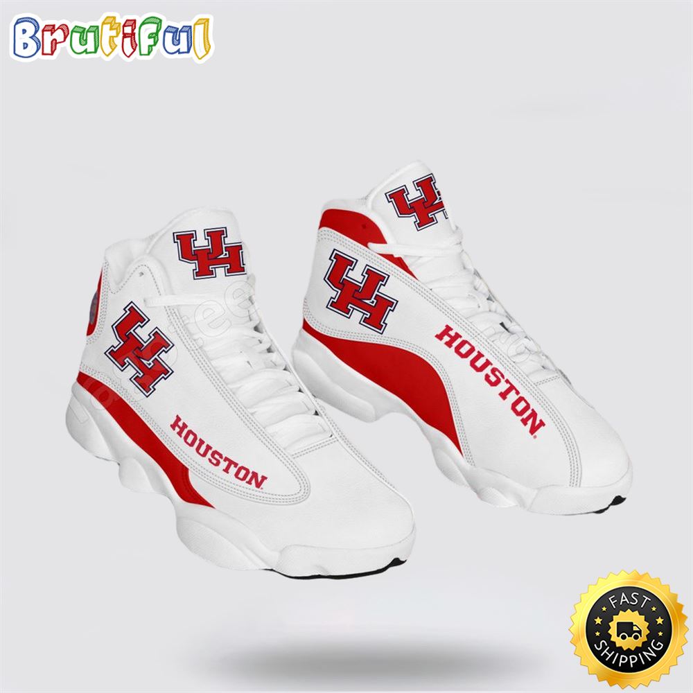 NCAA Houston Air Jordan 13 Printed Logo JD 13 NCAA Houston Air Jordan 13 Printed Logo JD 13