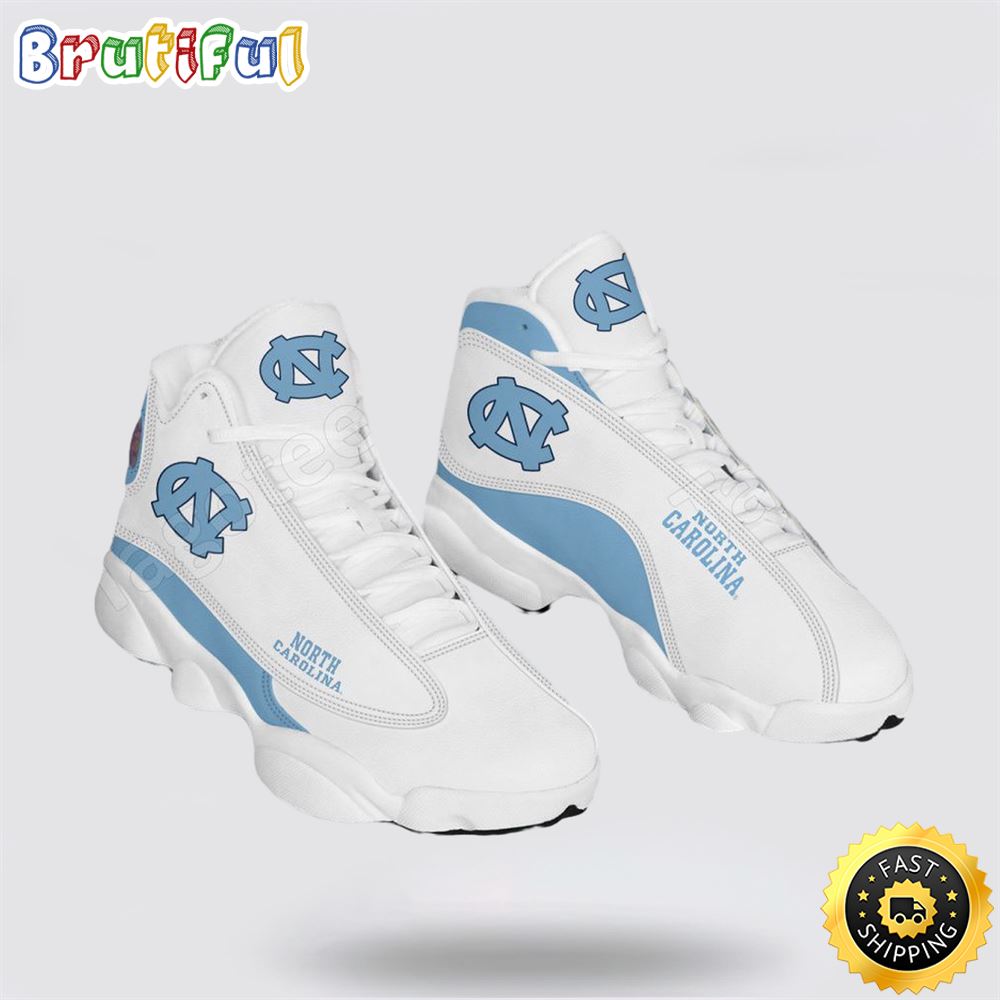 NCAA North Carolina Air Jordan 13 Printed Logo JD 13