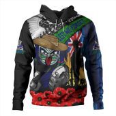 New Zealand Warriors Hoodie United In Spirit Anzac Day Tribute