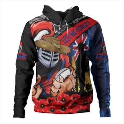 Newcastle Knights Hoodie United In Spirit Anzac Day Tribute
