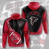NFL Atlanta Falcons Red Fire Pullover Hoodie