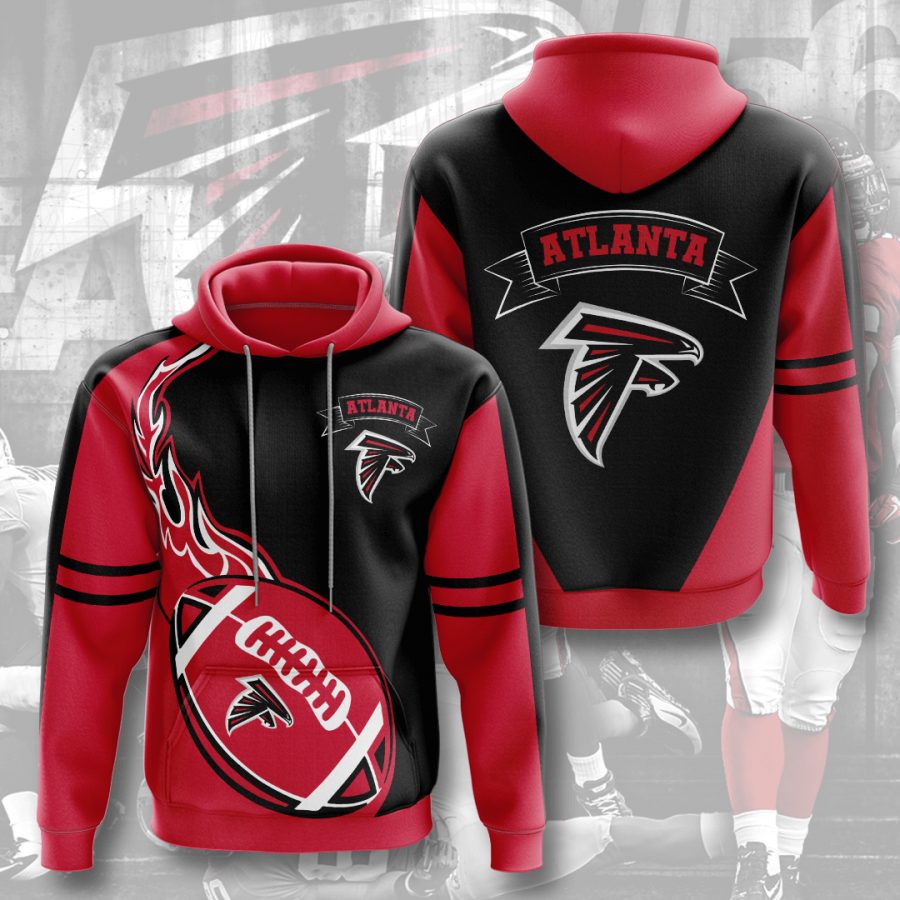 NFL Atlanta Falcons Red Fire Pullover Hoodie NFL Atlanta Falcons Red Fire Pullover Hoodie