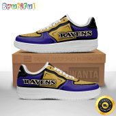 NFL Baltimore Ravens Air Force 1 Shoes Football Sports Sneaker Shoes