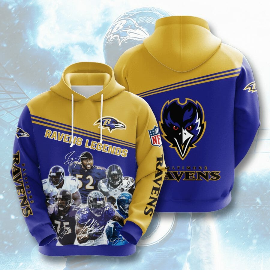 NFL Baltimore Ravens Legends Pullover Hoodie NFL Baltimore Ravens Legends Pullover Hoodie