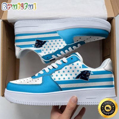 NFL Carolina Panthers Air Force 1 Shoes Urban Streetwear Shoes