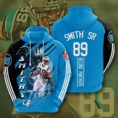 NFL Carolina Panthers Steve Smith Sr. Blue Black Pullover Hoodie