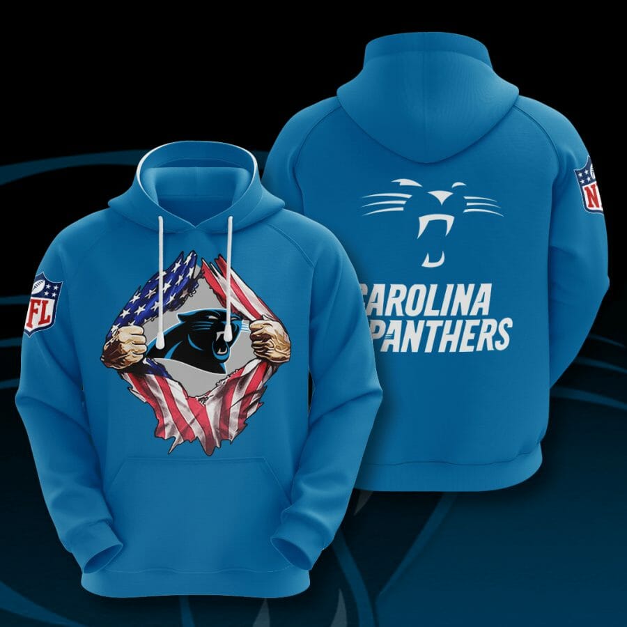NFL Carolina Panthers Tearing Open Logo Pullover Hoodie NFL Carolina Panthers Tearing Open Logo Pullover Hoodie