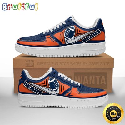 NFL Chicago Bears Air Force 1 Shoes Football Sneaker Shoes