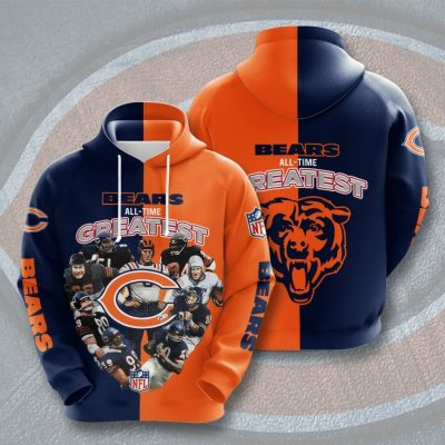 NFL Chicago Bears All Time Greatest Pullover Hoodie