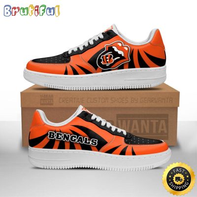 NFL Cincinnati Bengals Air Force 1 Shoes Sexy Lips For Fans