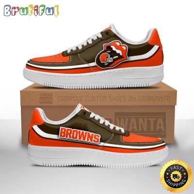 NFL Cleveland Browns Air Force 1 Shoes Sexy Lips For Fans