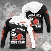NFL Cleveland Browns I Only Roll Best Team Pullover Hoodie