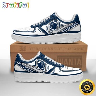 NFL Dallas Cowboys Air Force 1 Shoes Football Sneaker Shoes