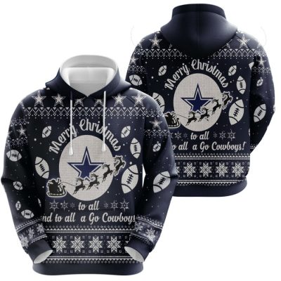 NFL Dallas Cowboys Christmas Pullover Hoodie