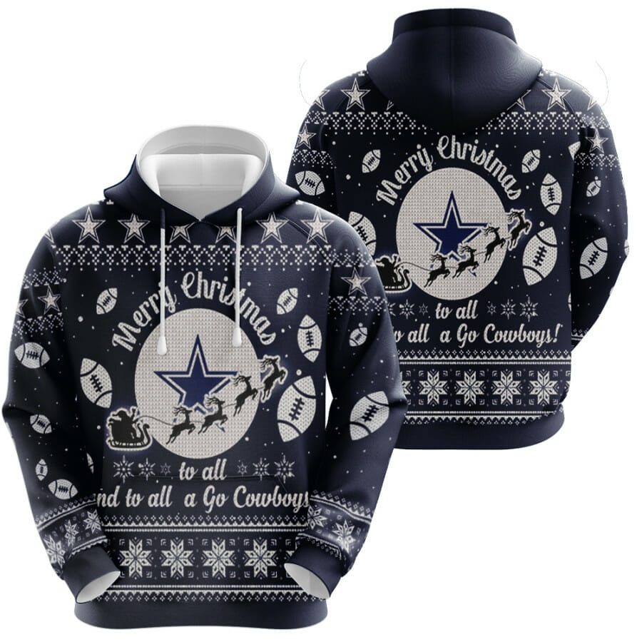 NFL Dallas Cowboys Christmas Pullover Hoodie NFL Dallas Cowboys Christmas Pullover Hoodie