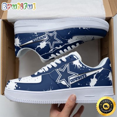 NFL Dallas Cowboys Team Air Force 1 Shoes Football Sports Shoes