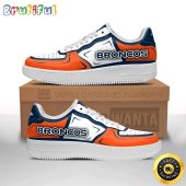 NFL Denver Broncos Air Force 1 Shoes Football Sports Sneaker Shoes