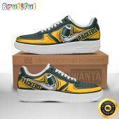 NFL Green Bay Packers Air Force 1 Shoes Football Sneaker Shoes