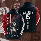 NFL Houston Texans Will Fuller Blue Red Pullover Hoodie