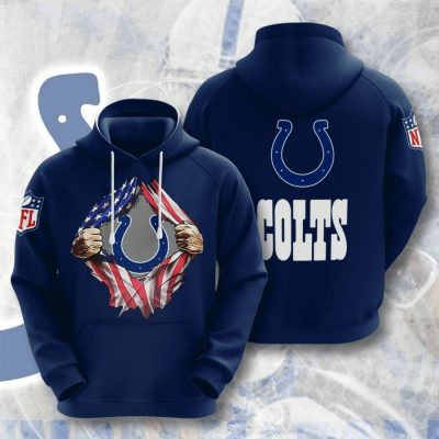 NFL Indianapolis Colts Tearing Open Logo Pullover Hoodie