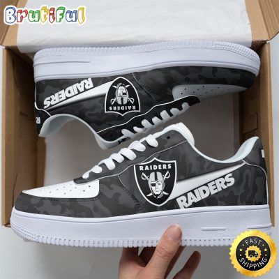 NFL Las Vegas Raiders Team Air Force 1 Shoes Football Sports Shoes