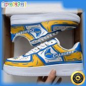 NFL Los Angeles Chargers Air Force 1 Shoes Sneaker Trending For Fans