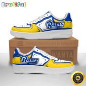 NFL Los Angeles Rams Air Force 1 Shoes Football Sports Sneaker Shoes