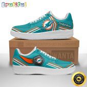 NFL Miami Dolphins Air Force 1 Shoes Air Sneakers For Fans
