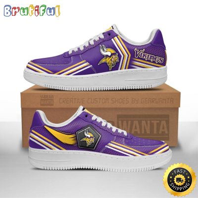 NFL Minnesota Vikings Air Force 1 Shoes Air Sneakers For Fans
