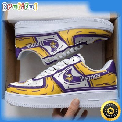 NFL Minnesota Vikings Air Force 1 Shoes Sneaker Trending For Fans