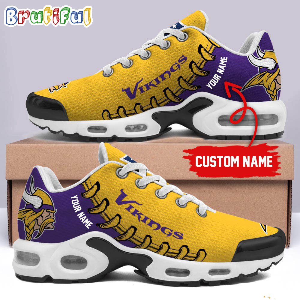 NFL Minnesota Vikings Custom Air Max Plus Shoes NFL Minnesota Vikings Custom Air Max Plus Shoes
