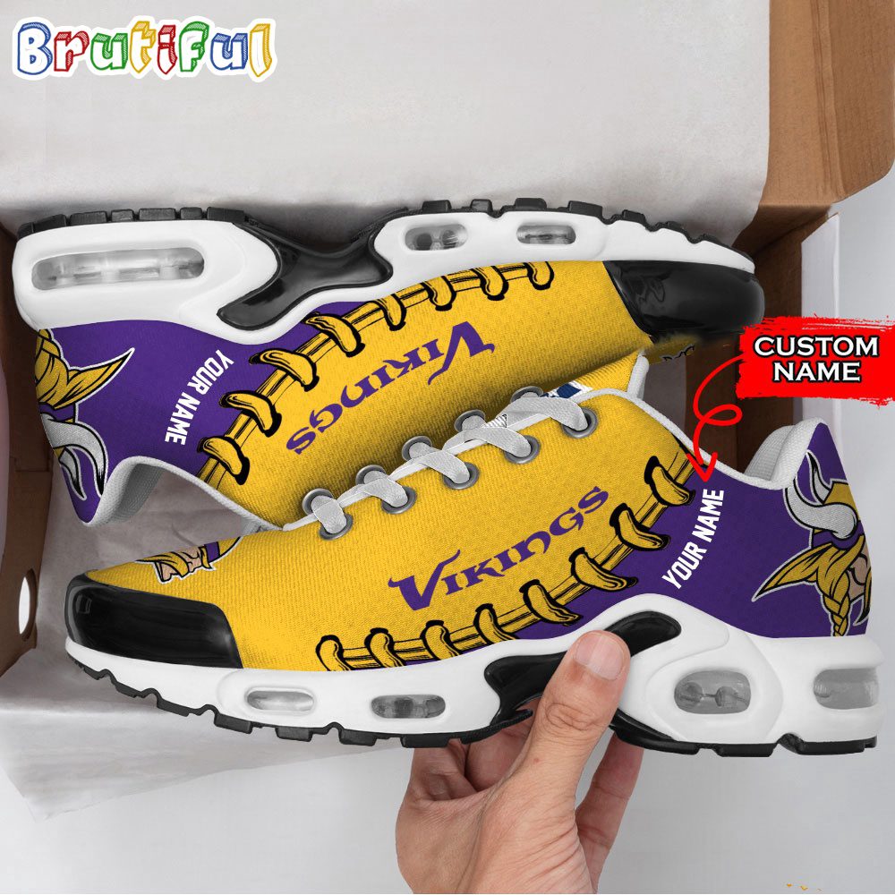 NFL Minnesota Vikings Custom Air Max Plus Shoes NFL Minnesota Vikings Custom Air Max Plus Shoes