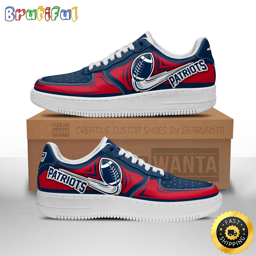 NFL New England Patriots Air Force 1 Shoes Football Sneaker Shoes NFL New England Patriots Air Force 1 Shoes Football Sneaker Shoes