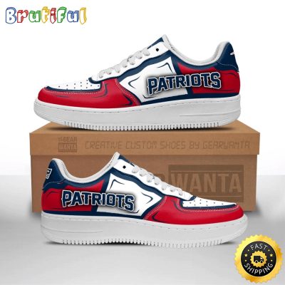 NFL New England Patriots Air Force 1 Shoes Football Sports Sneaker Shoes
