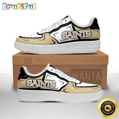NFL New Orleans Saints Air Force 1 Shoes Football Sports Sneaker Shoes