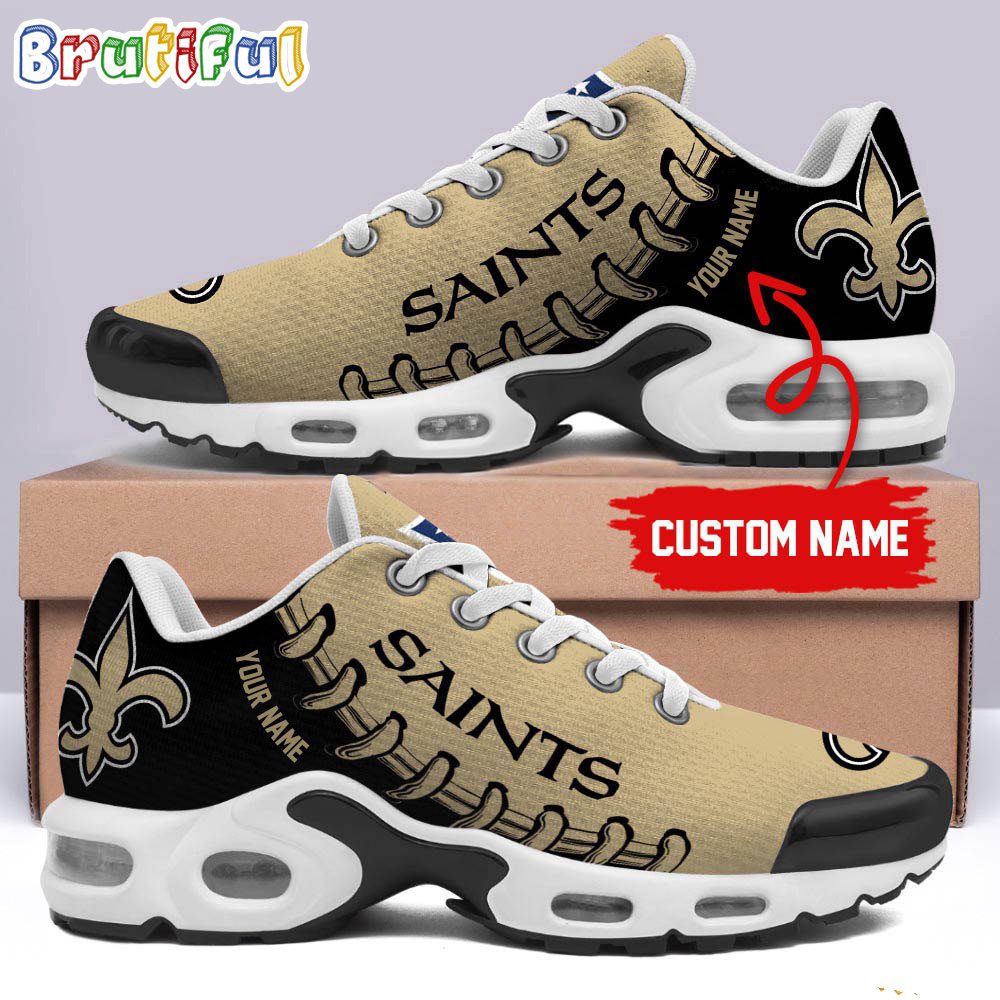 NFL New Orleans Saints Custom Air Max Plus Shoes NFL New Orleans Saints Custom Air Max Plus Shoes