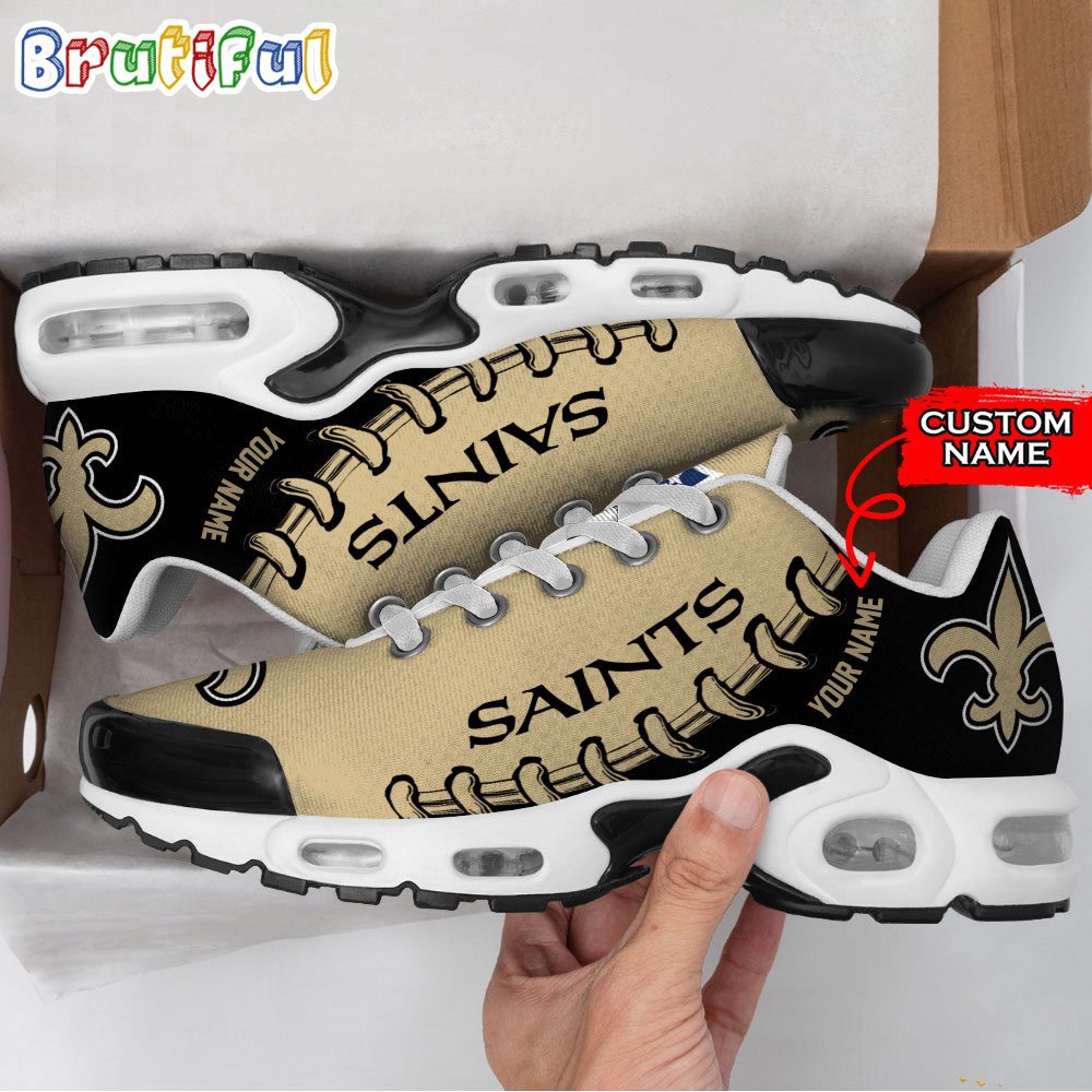NFL New Orleans Saints Custom Air Max Plus Shoes NFL New Orleans Saints Custom Air Max Plus Shoes