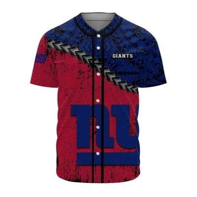 NFL New York Giants Red Blue Baseball Jersey