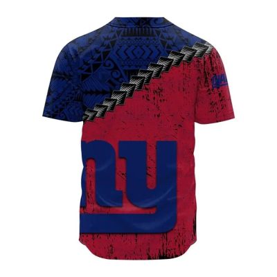 NFL New York Giants Red Blue Baseball Jersey