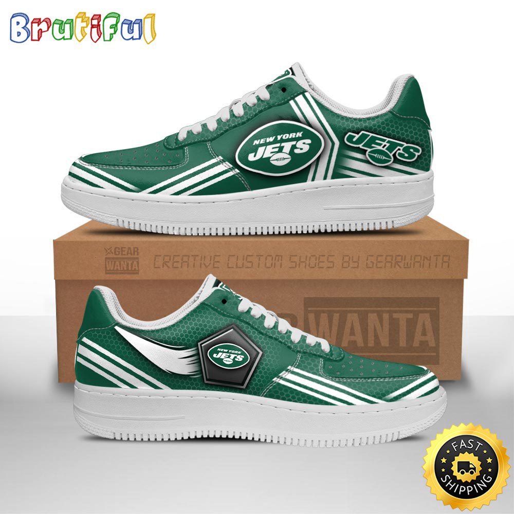 NFL New York Jets Air Force 1 Shoes Air Sneakers For Fans NFL New York Jets Air Force 1 Shoes Air Sneakers For Fans