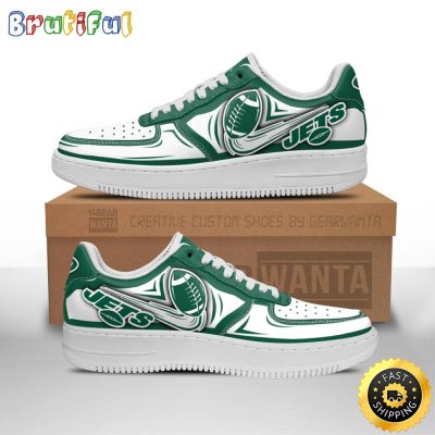 NFL New York Jets Air Force 1 Shoes Football Sneaker Shoes