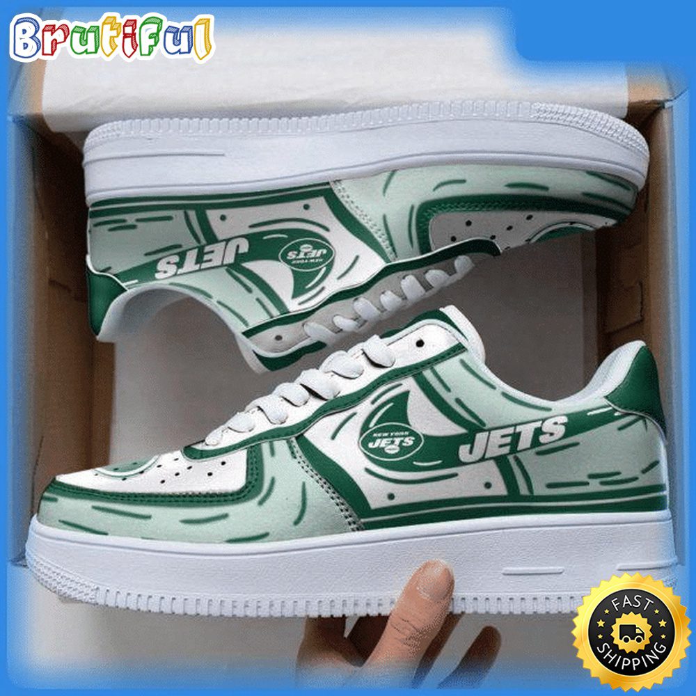 NFL New York Jets Air Force 1 Shoes Sneaker Trending For Fans NFL New York Jets Air Force 1 Shoes Sneaker Trending For Fans